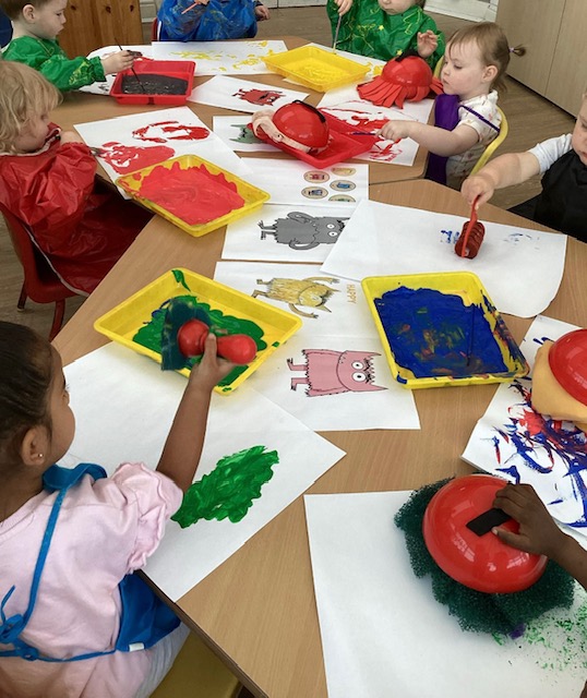 children drawing hocus pocus nursery